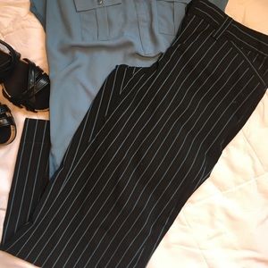 Limited drew for striped trousers wide leg